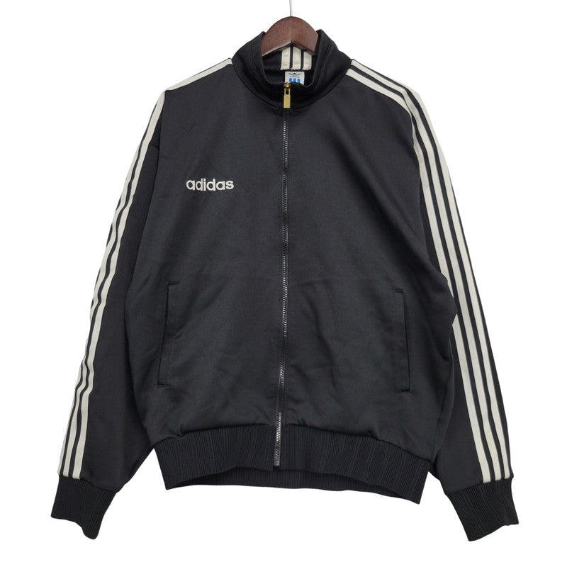 【中古品】【メンズ】 adidas アディダス TRACK JACKET ASR-966 トラックジャケット デサント製 146-260614-as-13-izu サイズ：O カラー：ブラック 万代Net店