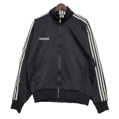 【中古品】【メンズ】 adidas アディダス TRACK JACKET ASR-966 トラックジャケット デサント製 146-260614-as-13-izu サイズ：O カラー：ブラック 万代Net店