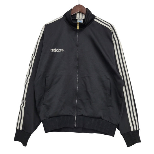 【中古品】【メンズ】 adidas アディダス TRACK JACKET ASR-966 トラックジャケット デサント製 146-260614-as-13-izu サイズ：O カラー：ブラック 万代Net店