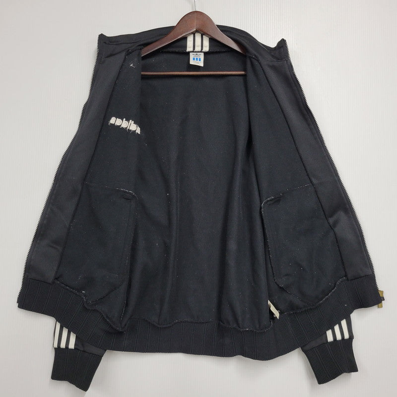 【中古品】【メンズ】 adidas アディダス TRACK JACKET ASR-966 トラックジャケット デサント製 146-260614-as-13-izu サイズ：O カラー：ブラック 万代Net店