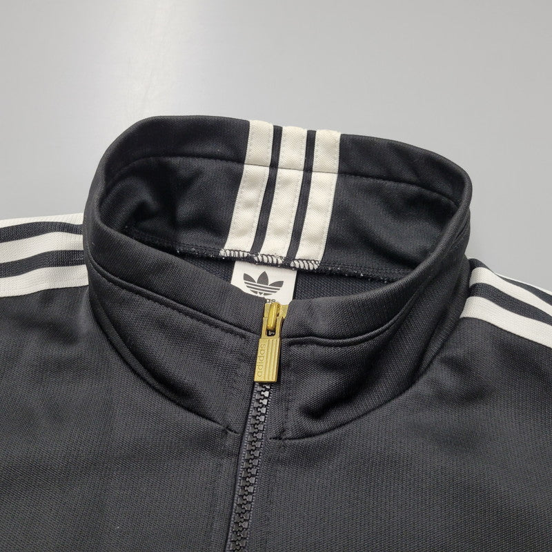【中古品】【メンズ】 adidas アディダス TRACK JACKET ASR-966 トラックジャケット デサント製 146-260614-as-13-izu サイズ：O カラー：ブラック 万代Net店
