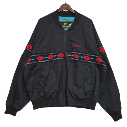 【中古品】【メンズ】 K-PRODUCTS Kプロダクツ NATIVE PATTERN SWING TOP ネイティブパターン スウィングトップ USA製 ジャケット 146-260614-as-11-izu サイズ：XL カラー：ブラック 万代Net店