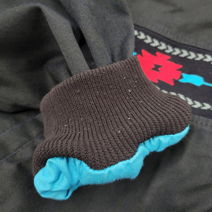 【中古品】【メンズ】 K-PRODUCTS Kプロダクツ NATIVE PATTERN SWING TOP ネイティブパターン スウィングトップ USA製 ジャケット 146-260614-as-11-izu サイズ：XL カラー：ブラック 万代Net店