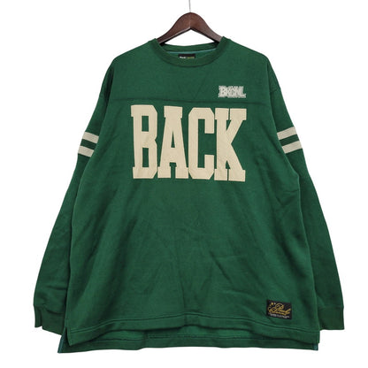 【中古品】【メンズ】 Back Channel バックチャンネル FOOTBALL SWEAT SHIRT フットボール スウェットシャツ 長袖 トップス 142-260614-as-15-izu サイズ：XL カラー：グリーン 万代Net店