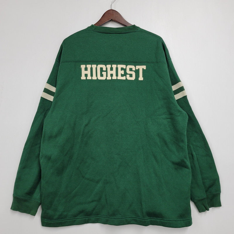【中古品】【メンズ】 Back Channel バックチャンネル FOOTBALL SWEAT SHIRT フットボール スウェットシャツ 長袖 トップス 142-260614-as-15-izu サイズ：XL カラー：グリーン 万代Net店