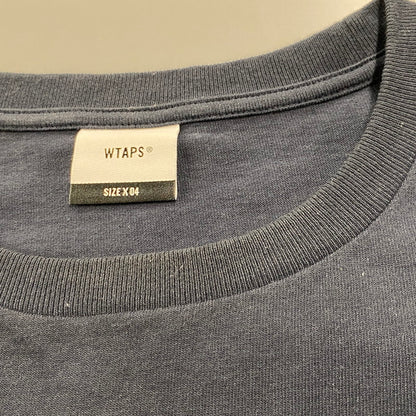 【中古品】【メンズ】 WTAPS ダブルタップス PEAK OUT LS COTTON TEE ピークアウト ロングスリーブ コットン Tシャツ 長袖 142-260618-as-10-izu サイズ：04 カラー：ネイビー 万代Net店