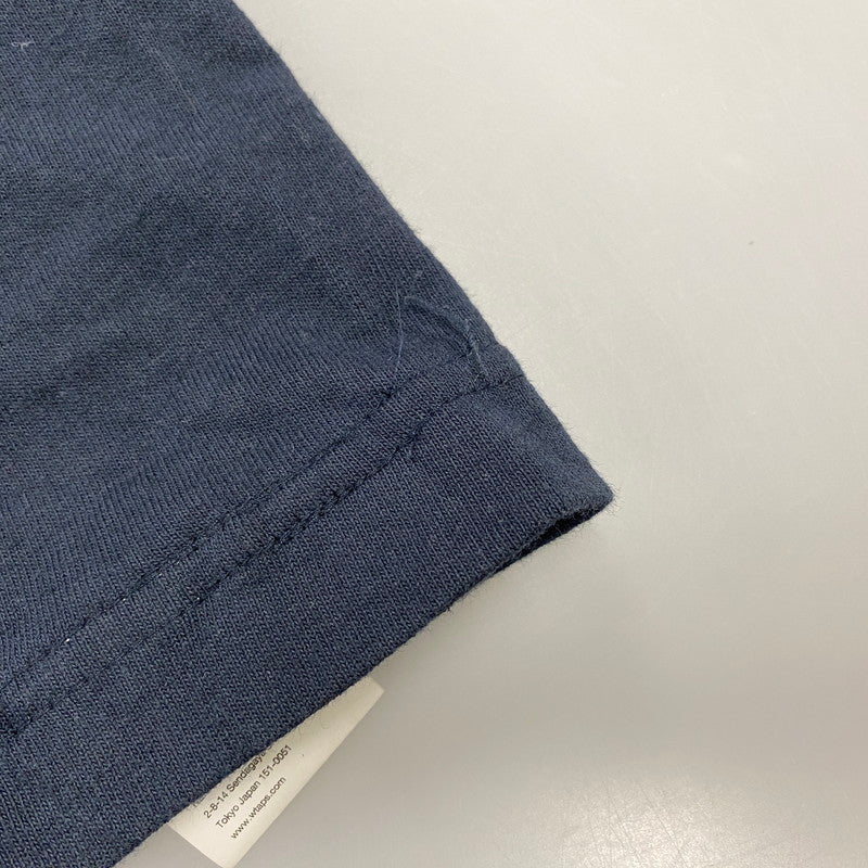 【中古品】【メンズ】 WTAPS ダブルタップス PEAK OUT LS COTTON TEE ピークアウト ロングスリーブ コットン Tシャツ 長袖 142-260618-as-10-izu サイズ：04 カラー：ネイビー 万代Net店