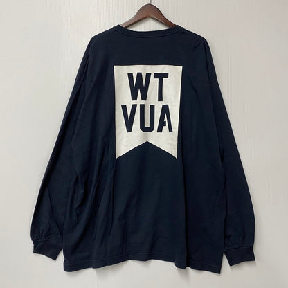 【中古品】【メンズ】 WTAPS ダブルタップス PEAK OUT LS COTTON TEE ピークアウト ロングスリーブ コットン Tシャツ 長袖 142-260618-as-10-izu サイズ：04 カラー：ネイビー 万代Net店