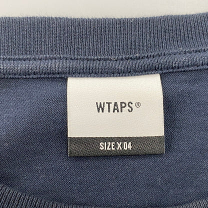 【中古品】【メンズ】 WTAPS ダブルタップス PEAK OUT LS COTTON TEE ピークアウト ロングスリーブ コットン Tシャツ 長袖 142-260618-as-10-izu サイズ：04 カラー：ネイビー 万代Net店