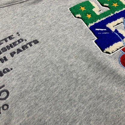 【中古品】【メンズ】 HYSTERIC GLAMOUR ヒステリックグラマー × GENZAI ゲンザイ SAGARA COLLAGE HOODIE GZ1184 サガラ カレッジ フーディ パーカー 140-260608-as-03-izu サイズ：L カラー：グレー 万代Net店