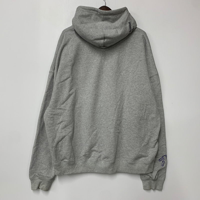 【中古品】【メンズ】 HYSTERIC GLAMOUR ヒステリックグラマー × GENZAI ゲンザイ SAGARA COLLAGE HOODIE GZ1184 サガラ カレッジ フーディ パーカー 140-260608-as-03-izu サイズ：L カラー：グレー 万代Net店