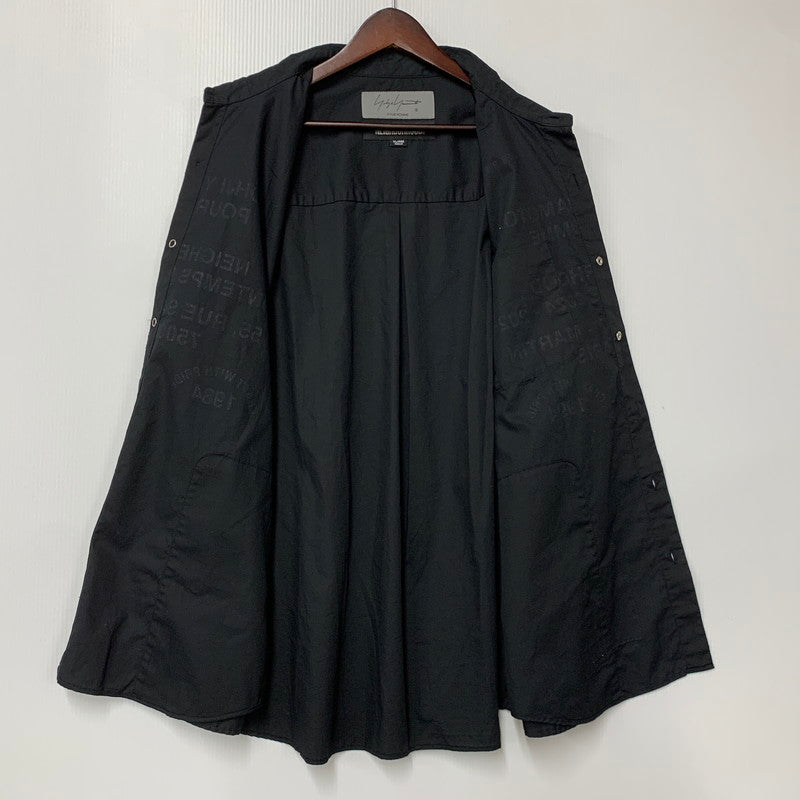 【中古品】【メンズ】 Yohji Yamamoto ヨウジヤマモト × NEIGHBORHOOD ネイバーフッド PRINT SHIRT LS HP-B95-054 242BEYYN-SHM01S プリント シャツ ロングスリーブ 長袖 140-260608-as-12-izu サイズ：XL カラー：ブラック 万代Net店