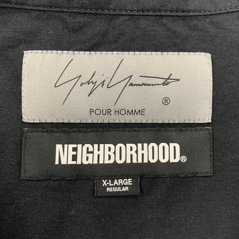 【中古品】【メンズ】 Yohji Yamamoto ヨウジヤマモト × NEIGHBORHOOD ネイバーフッド PRINT SHIRT LS HP-B95-054 242BEYYN-SHM01S プリント シャツ ロングスリーブ 長袖 140-260608-as-12-izu サイズ：XL カラー：ブラック 万代Net店