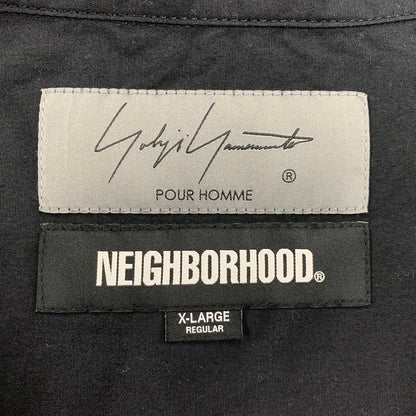 【中古品】【メンズ】 Yohji Yamamoto ヨウジヤマモト × NEIGHBORHOOD ネイバーフッド PRINT SHIRT LS HP-B95-054 242BEYYN-SHM01S プリント シャツ ロングスリーブ 長袖 140-260608-as-12-izu サイズ：XL カラー：ブラック 万代Net店