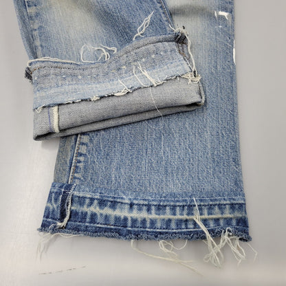 【現状渡し品】【メンズ】 Levi's リーバイス 42TALON ZIP BIG-E BOOT CUT DENIM PANTS 517-0217 刻印16 ブーツカット デニムパンツ 不均等V クロカン バックポケット裏チェーン ジーンズ 157-260617-as-05-izu カラー：ライトインディゴ 万代Net店