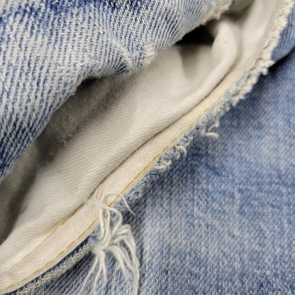 【現状渡し品】【メンズ】 Levi's リーバイス 42TALON ZIP BIG-E BOOT CUT DENIM PANTS 517-0217 刻印16 ブーツカット デニムパンツ 不均等V クロカン バックポケット裏チェーン ジーンズ 157-260617-as-05-izu カラー：ライトインディゴ 万代Net店