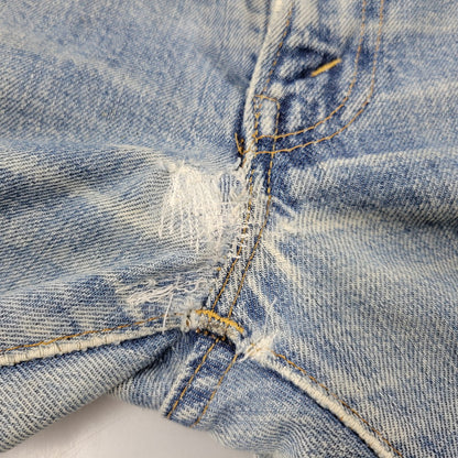 【現状渡し品】【メンズ】 Levi's リーバイス 42TALON ZIP BIG-E BOOT CUT DENIM PANTS 517-0217 刻印16 ブーツカット デニムパンツ 不均等V クロカン バックポケット裏チェーン ジーンズ 157-260617-as-05-izu カラー：ライトインディゴ 万代Net店