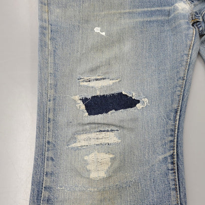 【現状渡し品】【メンズ】 Levi's リーバイス 42TALON ZIP BIG-E BOOT CUT DENIM PANTS 517-0217 刻印16 ブーツカット デニムパンツ 不均等V クロカン バックポケット裏チェーン ジーンズ 157-260617-as-05-izu カラー：ライトインディゴ 万代Net店