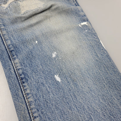 【現状渡し品】【メンズ】 Levi's リーバイス 42TALON ZIP BIG-E BOOT CUT DENIM PANTS 517-0217 刻印16 ブーツカット デニムパンツ 不均等V クロカン バックポケット裏チェーン ジーンズ 157-260617-as-05-izu カラー：ライトインディゴ 万代Net店