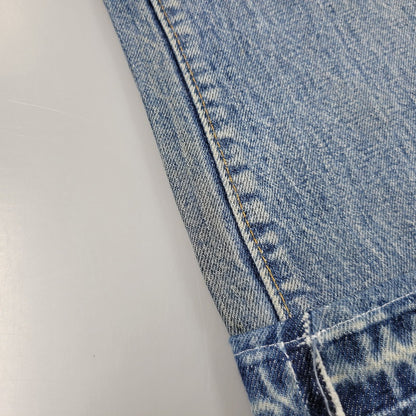 【現状渡し品】【メンズ】 Levi's リーバイス 42TALON ZIP BIG-E BOOT CUT DENIM PANTS 517-0217 刻印16 ブーツカット デニムパンツ 不均等V クロカン バックポケット裏チェーン ジーンズ 157-260617-as-05-izu カラー：ライトインディゴ 万代Net店