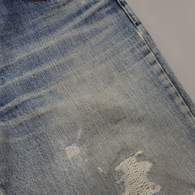 【現状渡し品】【メンズ】 Levi's リーバイス 42TALON ZIP BIG-E BOOT CUT DENIM PANTS 517-0217 刻印16 ブーツカット デニムパンツ 不均等V クロカン バックポケット裏チェーン ジーンズ 157-260617-as-05-izu カラー：ライトインディゴ 万代Net店