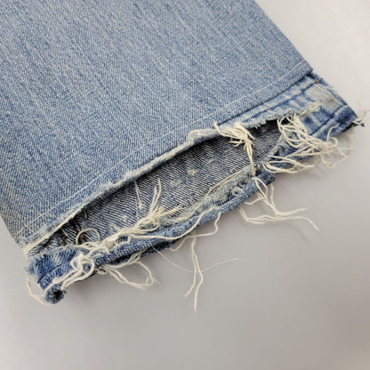 【現状渡し品】【メンズ】 Levi's リーバイス 42TALON ZIP BIG-E BOOT CUT DENIM PANTS 517-0217 刻印16 ブーツカット デニムパンツ 不均等V クロカン バックポケット裏チェーン ジーンズ 157-260617-as-05-izu カラー：ライトインディゴ 万代Net店