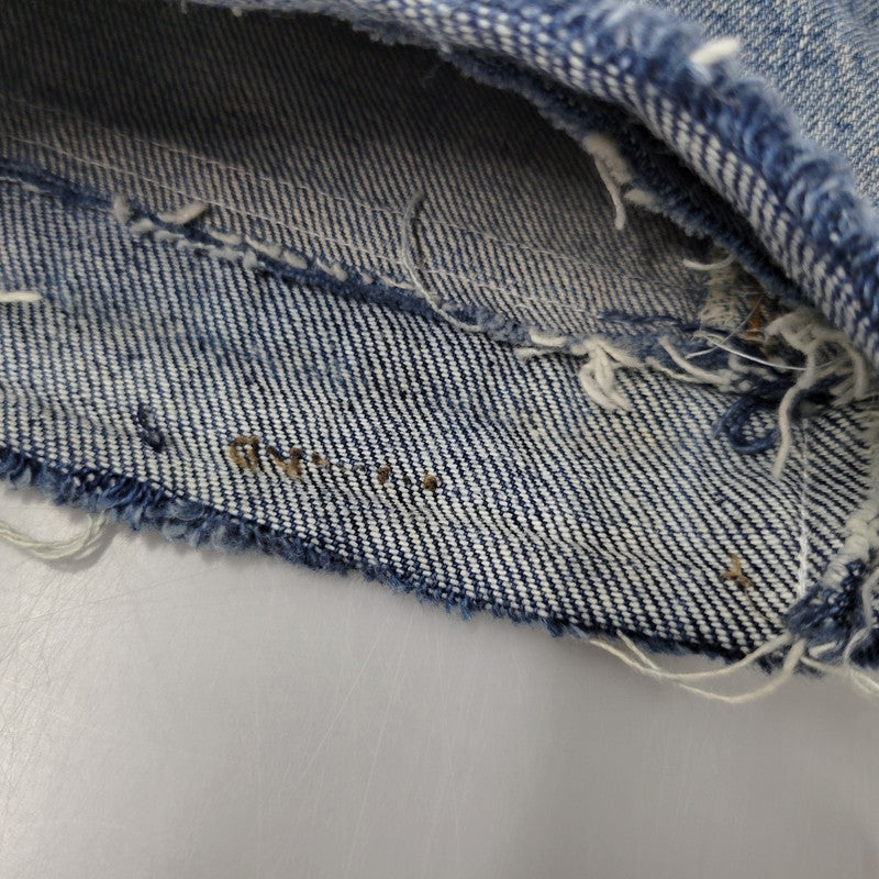 【現状渡し品】【メンズ】 Levi's リーバイス 42TALON ZIP BIG-E BOOT CUT DENIM PANTS 517-0217 刻印16 ブーツカット デニムパンツ 不均等V クロカン バックポケット裏チェーン ジーンズ 157-260617-as-05-izu カラー：ライトインディゴ 万代Net店