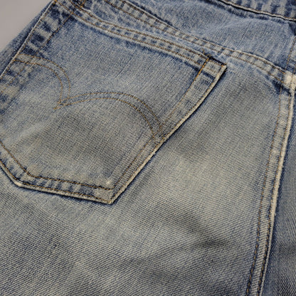 【現状渡し品】【メンズ】 Levi's リーバイス 42TALON ZIP BIG-E BOOT CUT DENIM PANTS 517-0217 刻印16 ブーツカット デニムパンツ 不均等V クロカン バックポケット裏チェーン ジーンズ 157-260617-as-05-izu カラー：ライトインディゴ 万代Net店