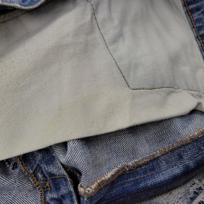 【現状渡し品】【メンズ】 Levi's リーバイス 42TALON ZIP BIG-E BOOT CUT DENIM PANTS 517-0217 刻印16 ブーツカット デニムパンツ 不均等V クロカン バックポケット裏チェーン ジーンズ 157-260617-as-05-izu カラー：ライトインディゴ 万代Net店