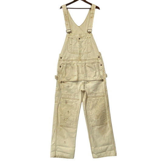 【現状渡し品】【メンズ】 BIG MAC ビッグマック JC PENNEY APRON DOUBLE KNEE OVERALL ジェーシーペニー エプロン ダブルニー オーバーオール 157-260610-kh-11-izu カラー：アイボリ― 万代Net店