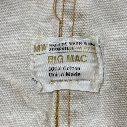 【現状渡し品】【メンズ】 BIG MAC ビッグマック JC PENNEY APRON DOUBLE KNEE OVERALL ジェーシーペニー エプロン ダブルニー オーバーオール 157-260610-kh-11-izu カラー：アイボリ― 万代Net店