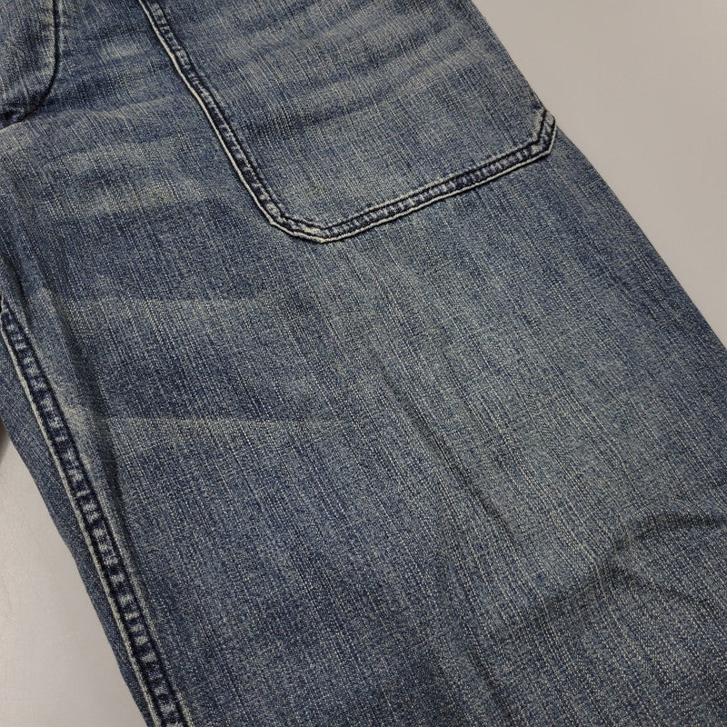 【中古品】【メンズ】 HOUSTON ヒューストン 10079 USN DENIM SAILOR PANTS デニム セーラー パンツ ボトムス 156-260620-kh-07-izu サイズ：XL カラー：インディゴ 万代Net店