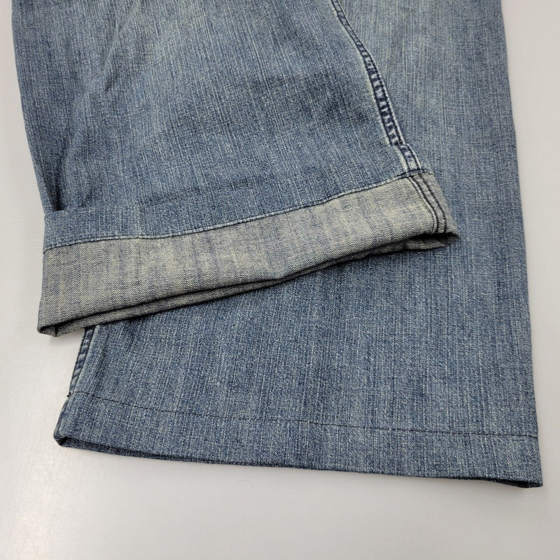 【中古品】【メンズ】 HOUSTON ヒューストン 10079 USN DENIM SAILOR PANTS デニム セーラー パンツ ボトムス 156-260620-kh-07-izu サイズ：XL カラー：インディゴ 万代Net店