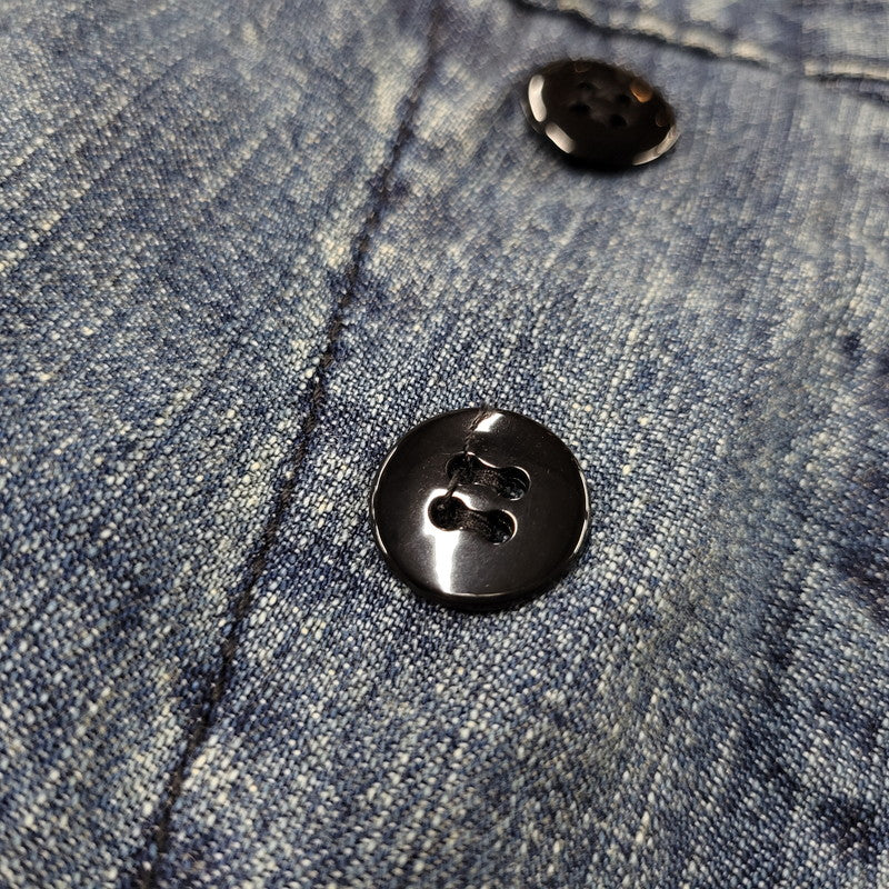 【中古品】【メンズ】 HOUSTON ヒューストン 10079 USN DENIM SAILOR PANTS デニム セーラー パンツ ボトムス 156-260620-kh-07-izu サイズ：XL カラー：インディゴ 万代Net店