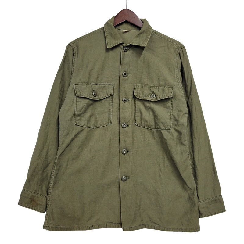 【中古品】【メンズ】 U.S.ARMY アメリカ陸軍 8405-781-8947 MILITARY SHIRT ミリタリー シャツ トップス 146-260620-kh-04-izu サイズ：15 1/2×33 カラー：カーキ 万代Net店