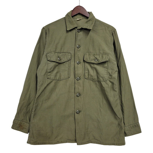 【中古品】【メンズ】 U.S.ARMY アメリカ陸軍 8405-781-8947 MILITARY SHIRT ミリタリー シャツ トップス 146-260620-kh-04-izu サイズ：15 1/2×33 カラー：カーキ 万代Net店