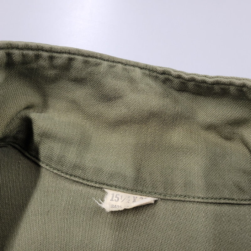 【中古品】【メンズ】 U.S.ARMY アメリカ陸軍 8405-781-8947 MILITARY SHIRT ミリタリー シャツ トップス 146-260620-kh-04-izu サイズ：15 1/2×33 カラー：カーキ 万代Net店