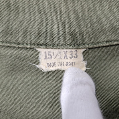 【中古品】【メンズ】 U.S.ARMY アメリカ陸軍 8405-781-8947 MILITARY SHIRT ミリタリー シャツ トップス 146-260620-kh-04-izu サイズ：15 1/2×33 カラー：カーキ 万代Net店