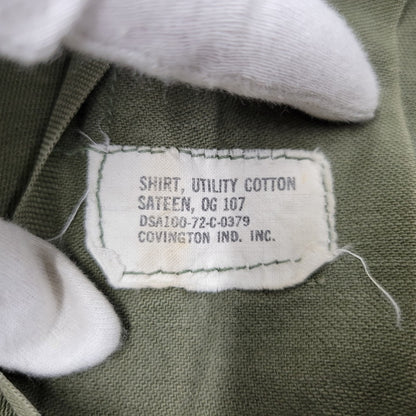 【中古品】【メンズ】 U.S.ARMY アメリカ陸軍 8405-781-8947 MILITARY SHIRT ミリタリー シャツ トップス 146-260620-kh-04-izu サイズ：15 1/2×33 カラー：カーキ 万代Net店