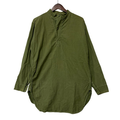 【中古品】【メンズ】 USED SWEDISH ARMY スウェディッシュアーミー スウェーデン軍 M-55 PULLOVER SHIRT プルオーバーシャツ 長袖 146-260618-as-08-izu カラー：グリーン系 万代Net店