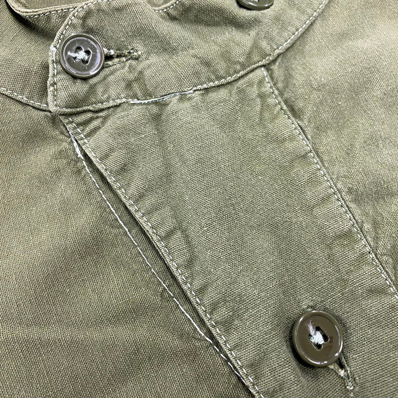【中古品】【メンズ】 USED SWEDISH ARMY スウェディッシュアーミー スウェーデン軍 M-55 PULLOVER SHIRT プルオーバーシャツ 長袖 146-260618-as-08-izu カラー：グリーン系 万代Net店