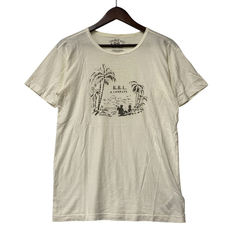【中古品】【メンズ】 RRL ダブルアールエル TROPICAL PRINT JERSEY T-SHIRT トロピカル プリント ジャージー Tシャツ 半袖 145-260618-as-09-izu サイズ：XS カラー：ホワイト系 万代Net店