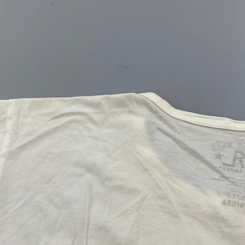 【中古品】【メンズ】 RRL ダブルアールエル TROPICAL PRINT JERSEY T-SHIRT トロピカル プリント ジャージー Tシャツ 半袖 145-260618-as-09-izu サイズ：XS カラー：ホワイト系 万代Net店