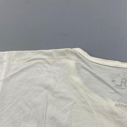 【中古品】【メンズ】 RRL ダブルアールエル TROPICAL PRINT JERSEY T-SHIRT トロピカル プリント ジャージー Tシャツ 半袖 145-260618-as-09-izu サイズ：XS カラー：ホワイト系 万代Net店