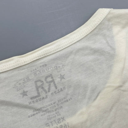 【中古品】【メンズ】 RRL ダブルアールエル TROPICAL PRINT JERSEY T-SHIRT トロピカル プリント ジャージー Tシャツ 半袖 145-260618-as-09-izu サイズ：XS カラー：ホワイト系 万代Net店