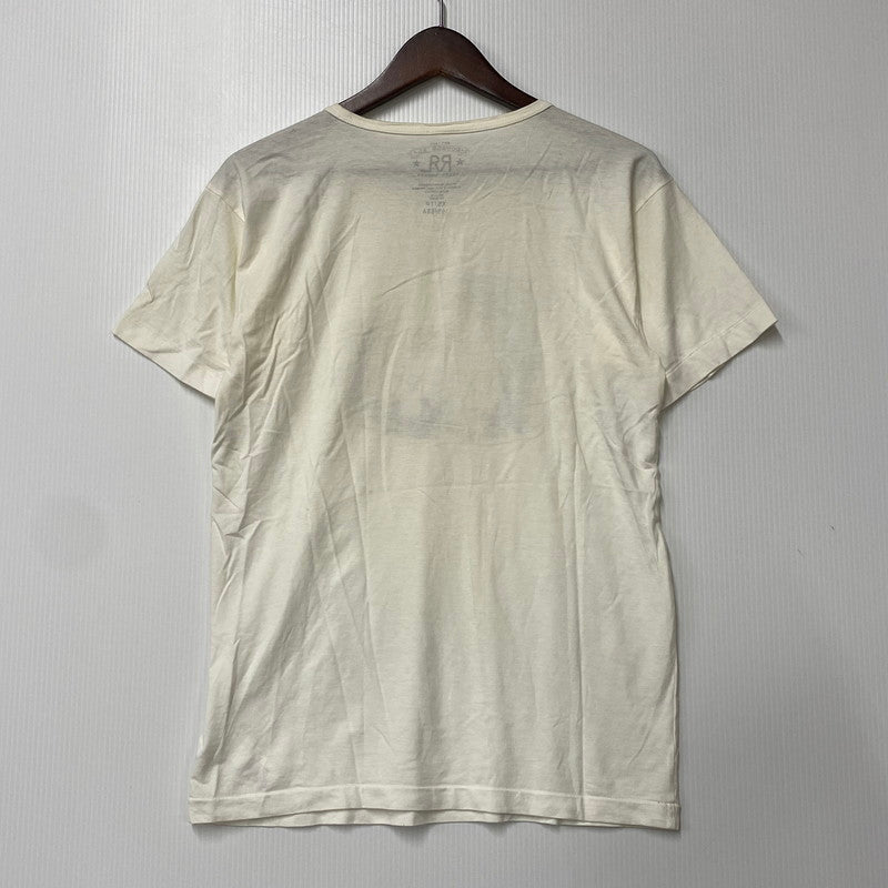 【中古品】【メンズ】 RRL ダブルアールエル TROPICAL PRINT JERSEY T-SHIRT トロピカル プリント ジャージー Tシャツ 半袖 145-260618-as-09-izu サイズ：XS カラー：ホワイト系 万代Net店
