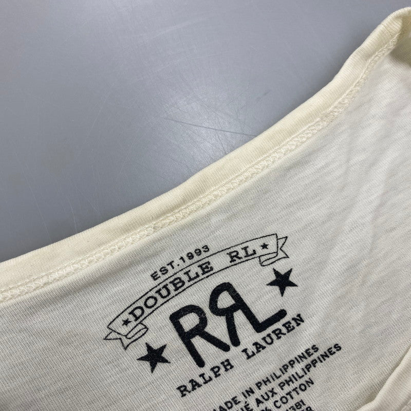 【中古品】【メンズ】 RRL ダブルアールエル TROPICAL PRINT JERSEY T-SHIRT トロピカル プリント ジャージー Tシャツ 半袖 145-260618-as-09-izu サイズ：XS カラー：ホワイト系 万代Net店
