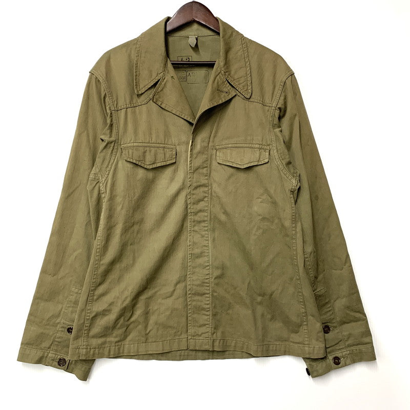 【現状渡し品】【メンズ】 FRENCH ARMY フランス軍 50S FIELD JACKET フィールド ジャケット アウター 146-260608-ya-11-izu サイズ：42 カラー：カーキ 万代Net店