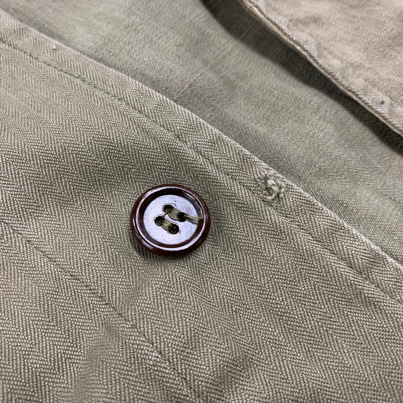 【現状渡し品】【メンズ】 FRENCH ARMY フランス軍 50S FIELD JACKET フィールド ジャケット アウター 146-260608-ya-11-izu サイズ：42 カラー：カーキ 万代Net店