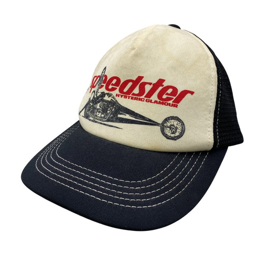 【中古品】【メンズ/レディース】 HYSTERIC GLAMOUR ヒステリックグラマー 02221QH05 SPEEDSTER MESH CAP スピードスター メッシュ キャップ 帽子 185-260615-cs-14-izu サイズ：F カラー：ブラック 万代Net店